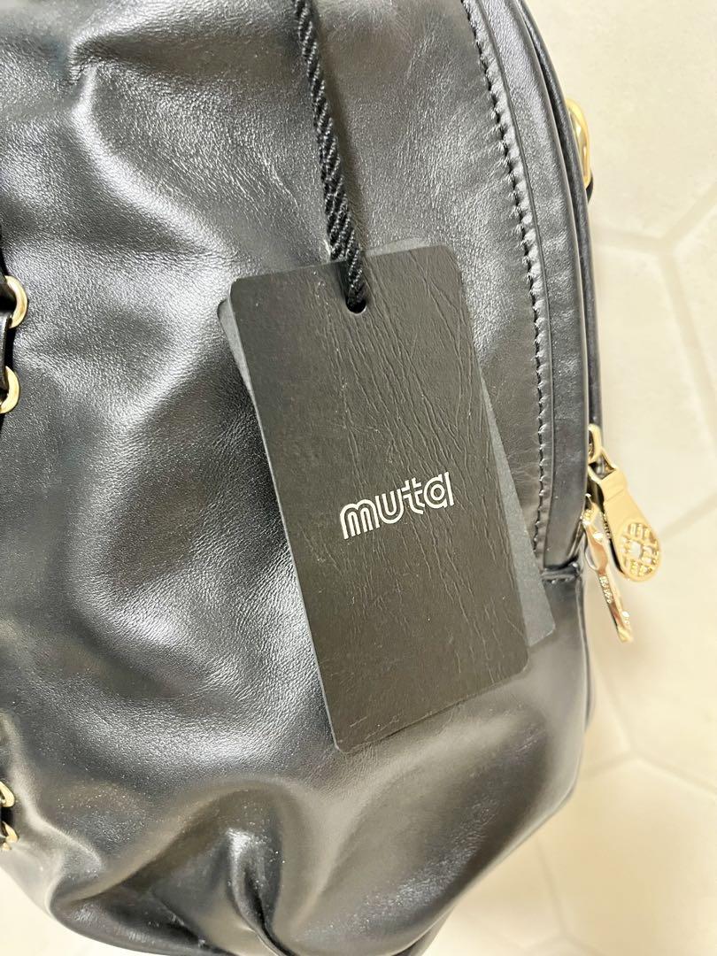【新品】muta ムータ 8トートバッグ　S レザー　ブラック　タグ付き
