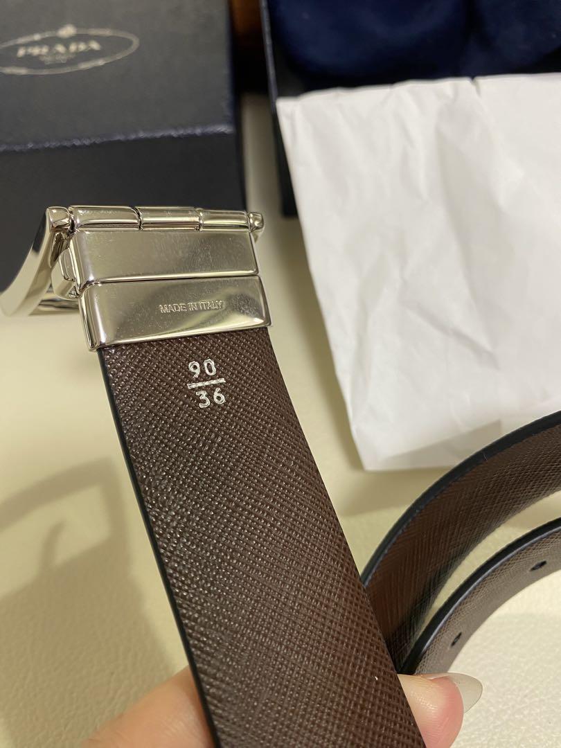 【正規品未使用品】 プラダ PRADA レザー ベルト 90/36