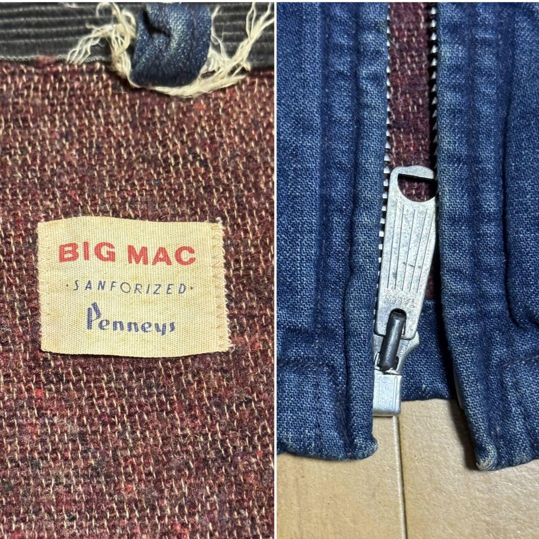 BIG MAC 60s USA製 デニムワークジャケット デニムジャケット