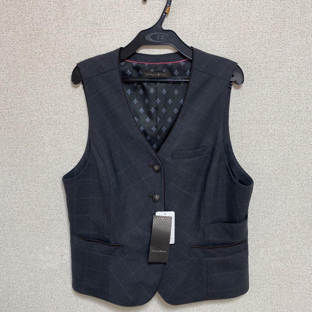 新品タグ付き】パトリックコックス 事務服 15号 ベスト スカート 新品タグ付き】パトリックコックス 事務服 15号 ベスト スカート