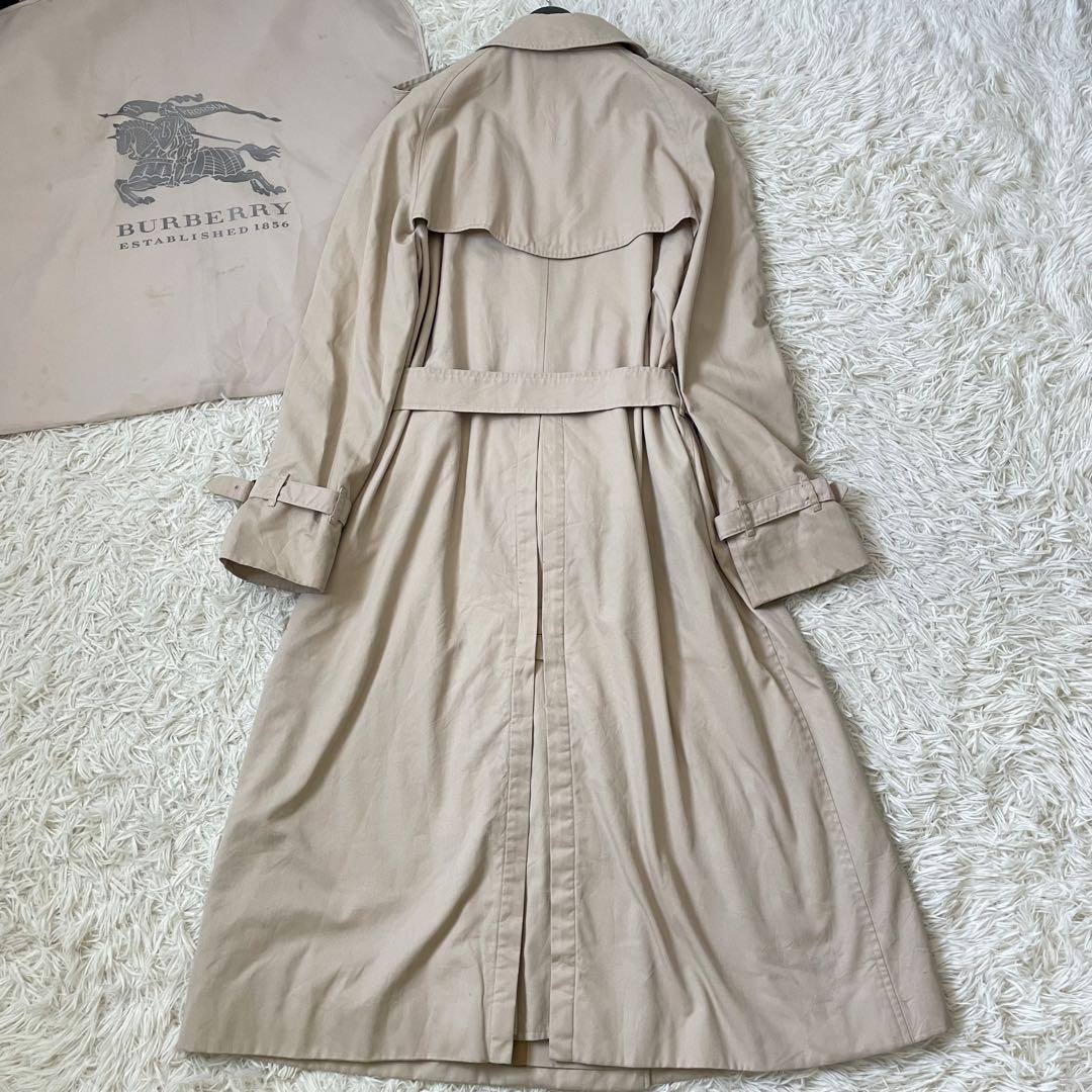 着丈120✨️美品 バーバリー ベルト付 トレンチコート ベージュ L相当