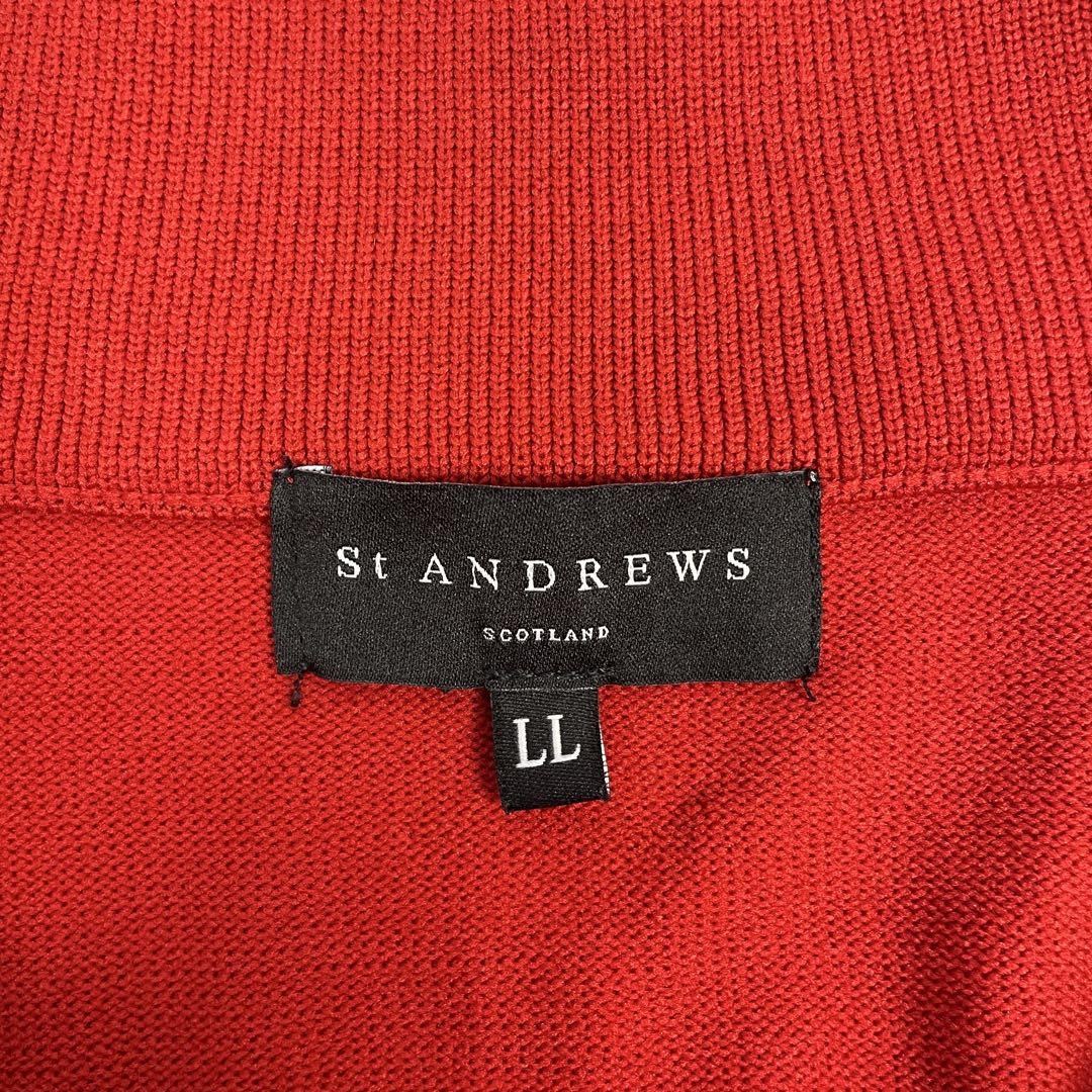 現在開催中のキャンペーン＆お得情報 ST ANDREWS 赤 ハーフジップセーター LLサイズ 美品 - メルカリ レディースウェア