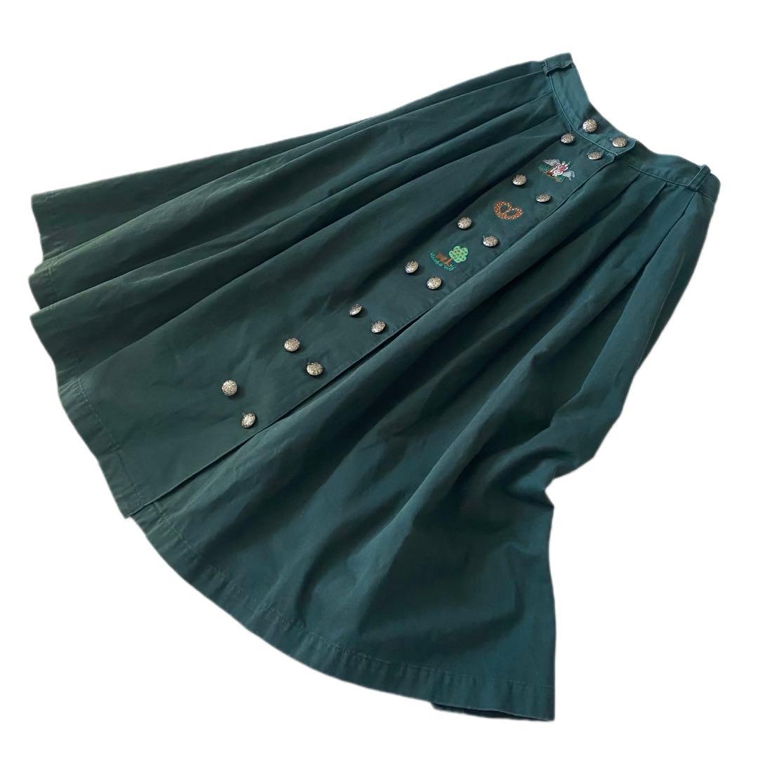 ヴィンテージ✨チロリアン スカート ロング ヨーロッパ古着 刺繍 vintage ヴィンテージ✨チロリアン スカート ロング ヨーロッパ古着 刺繍 vintage