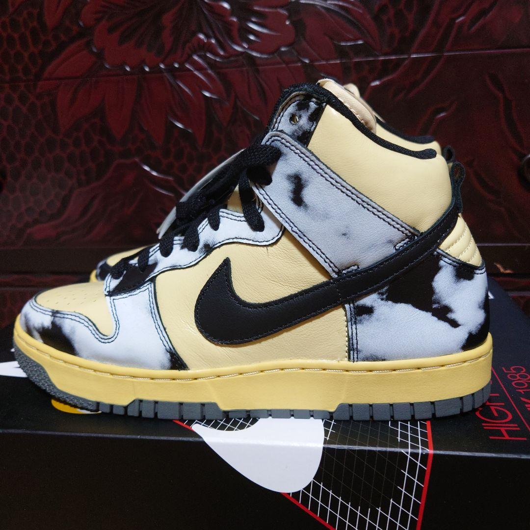 シューズ(男性用) NIKE DUNK HIGH 1985 SP \"BLACK ACID WASH\"