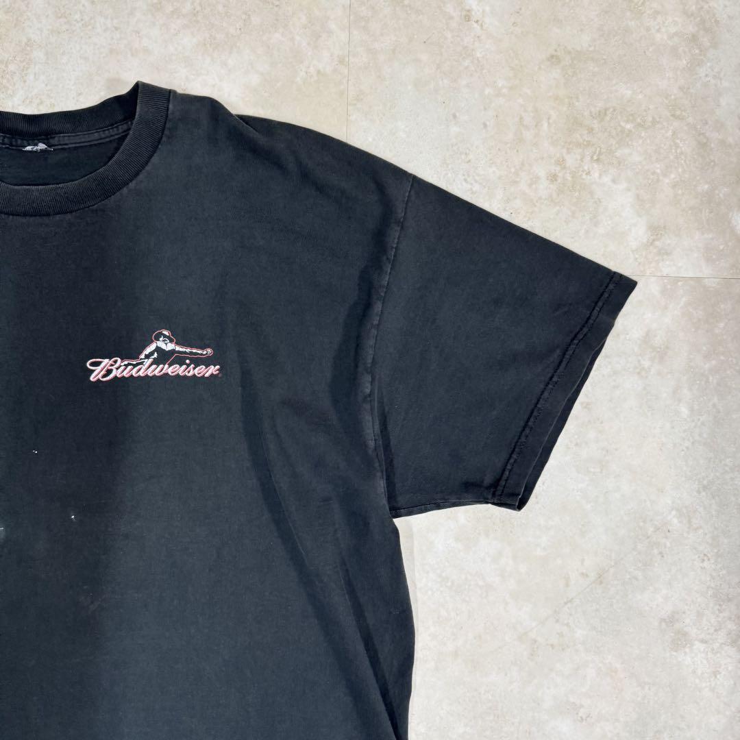 Tシャツ バドワイザー ビール 企業 アド 牛 BUD