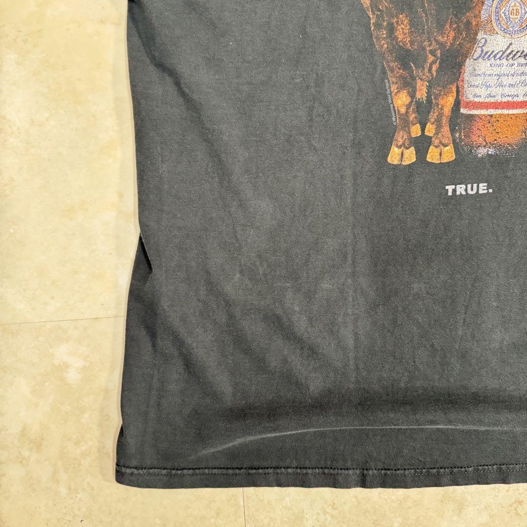 Tシャツ バドワイザー ビール 企業 アド 牛 BUD