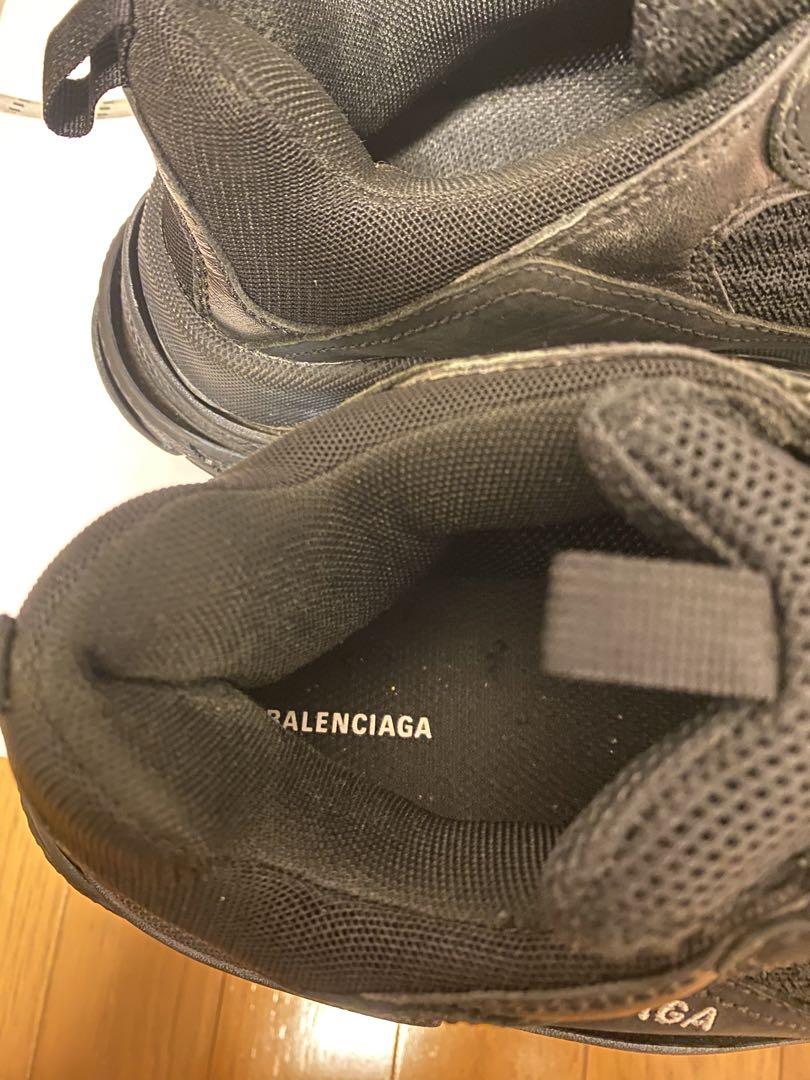 「値下げ」BALENCIAGA Triple S スニーカー 42 黒