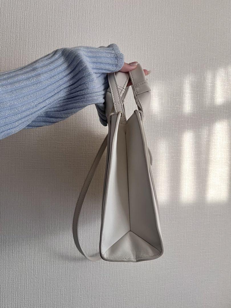 Chloé クロエ ウッディ スモール トートバッグ　ホワイト