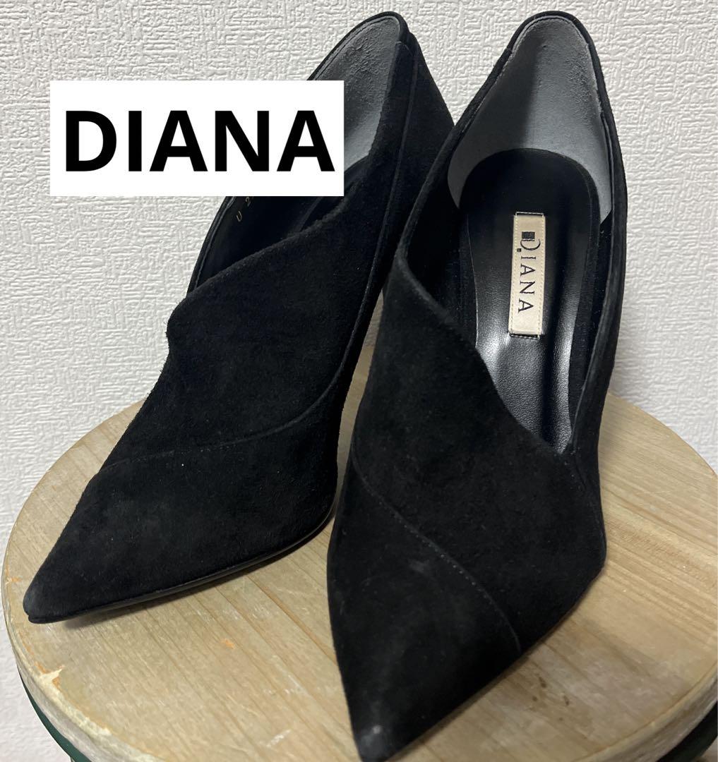 DIANA ブーティ　ショートブーツ　スエードパンプス　チューリップ