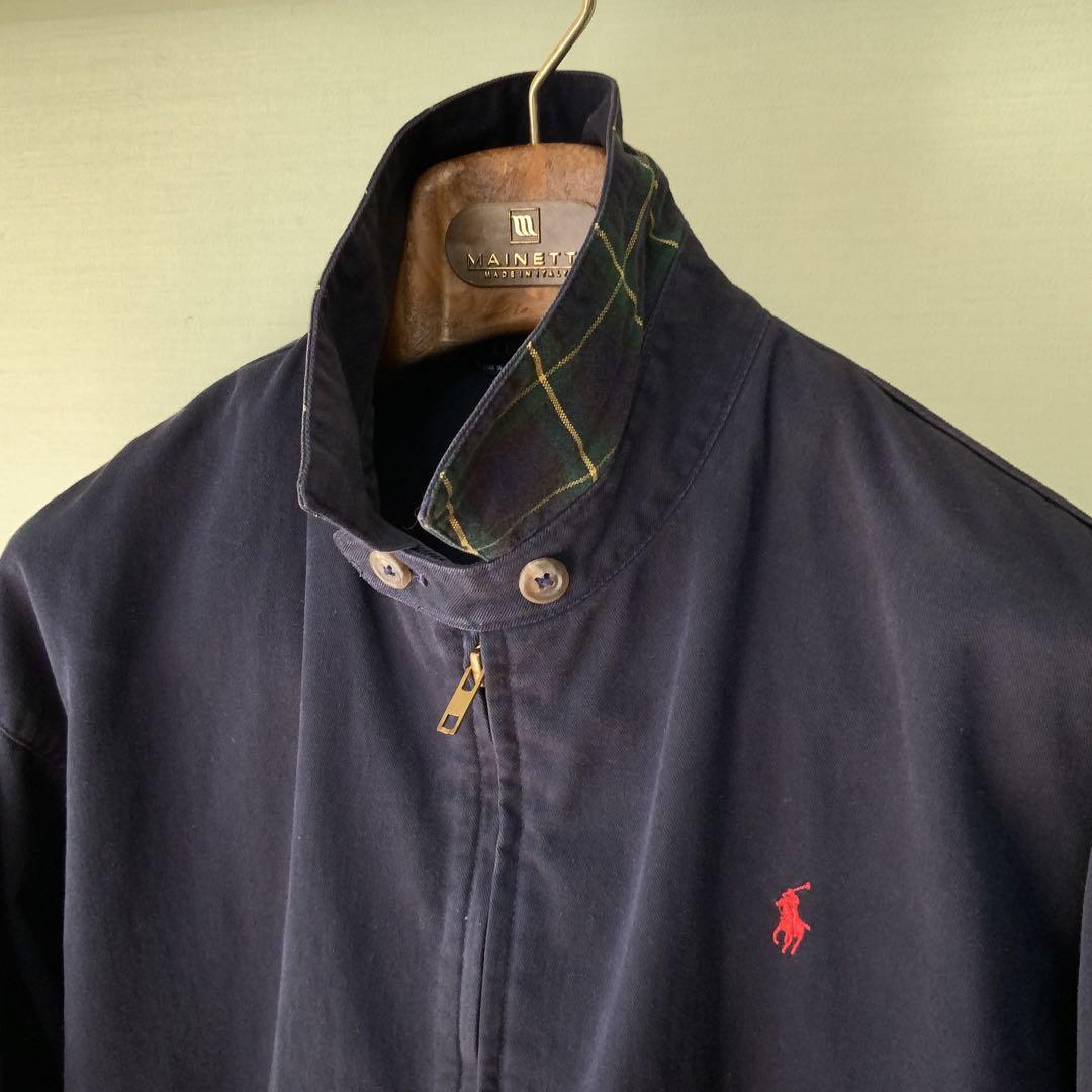 POLO RALPHLAUREN ポロ スイングトップ S ネイビー アメリカ製