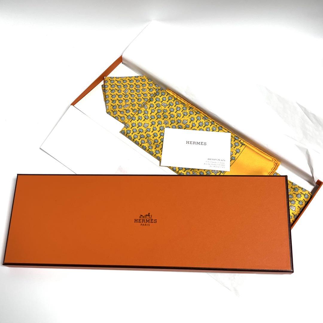 【HERMES】エルメス　ネクタイ&ポケットチーフ　新品未使用