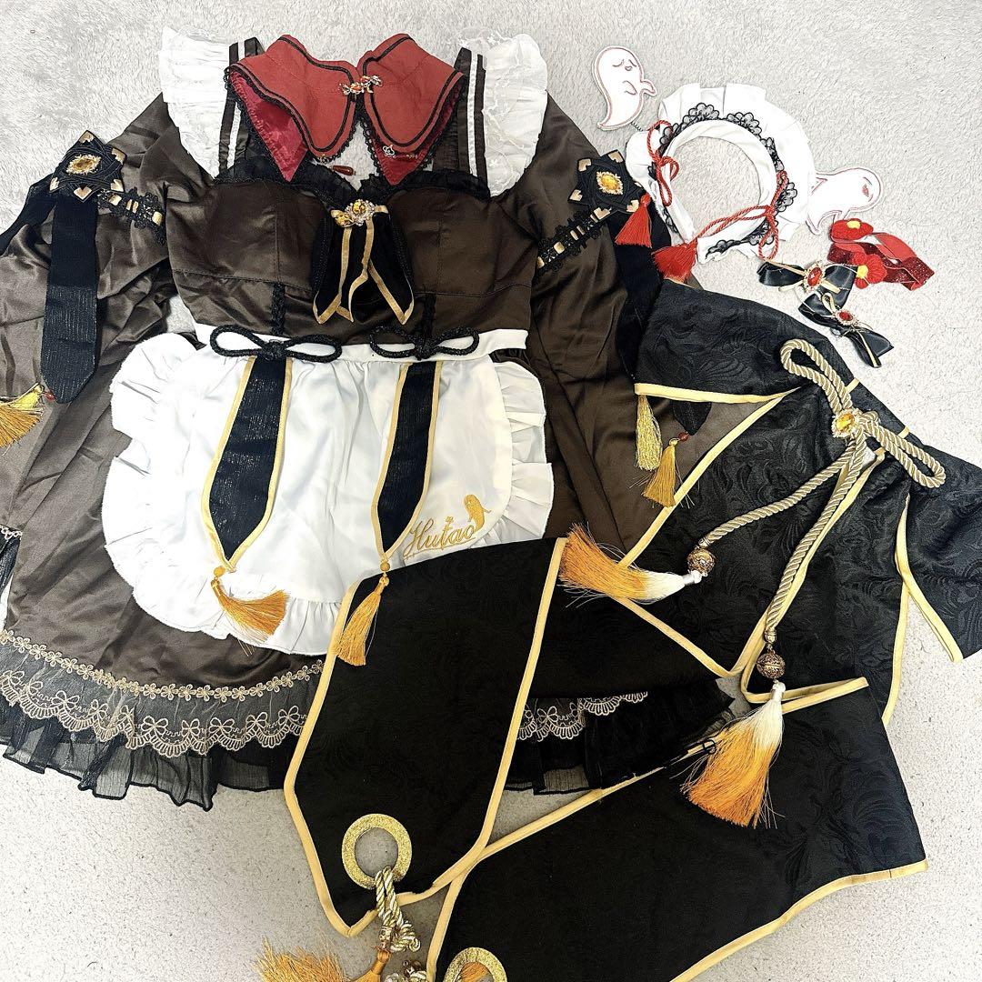 原神 胡桃 Uwow 同人 メイド服 コスプレ コスプレ衣装