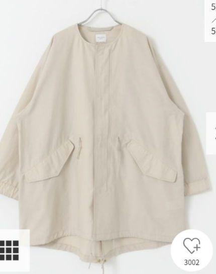 URBAN RESEARCH DOORS ノーカラーモッズコート