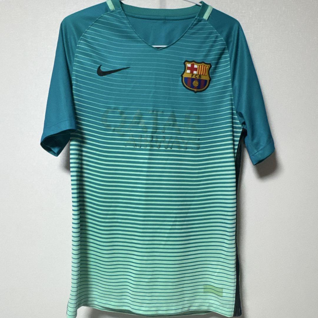Nike FC Barcelona シャツ 青緑 - メルカリ