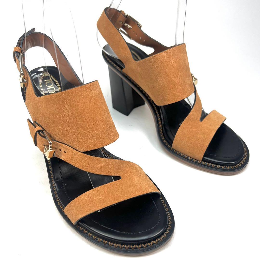 【メーカー再生品】 トッズ TOD'S サンダル メルカリ - 36 スエード ヒール 靴