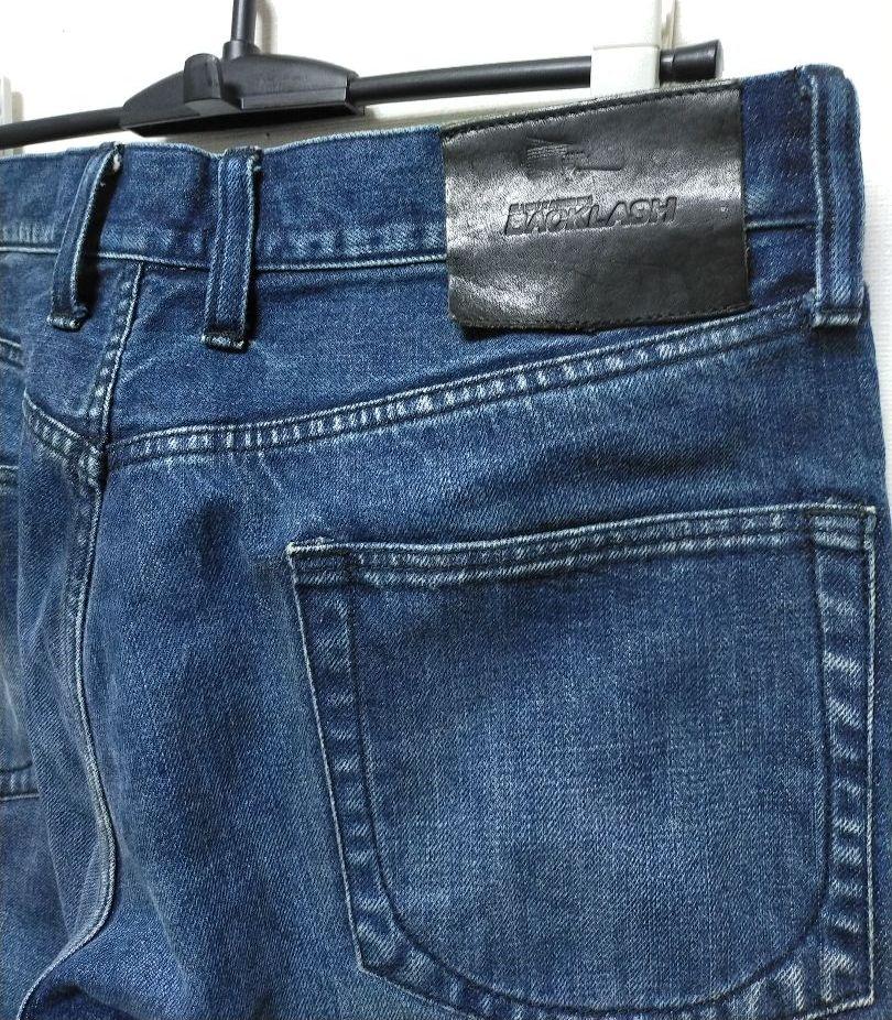 まだご 2015AW ホース レザー デニム ROikZ-m92522527971 イサムカタヤマ バックラッシュ 13oz のねじれも