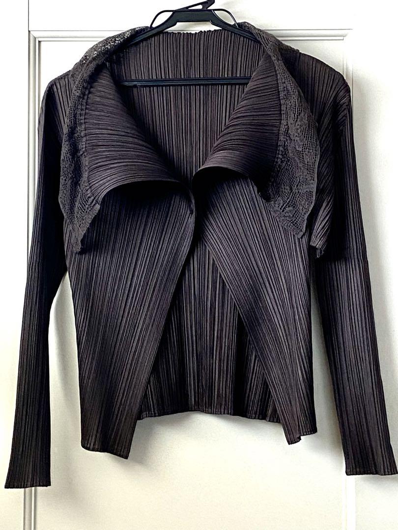 正規販売代理店 PLEATS cardigan, PLEASE BASICS ISSEY PLEASE MIYAKE