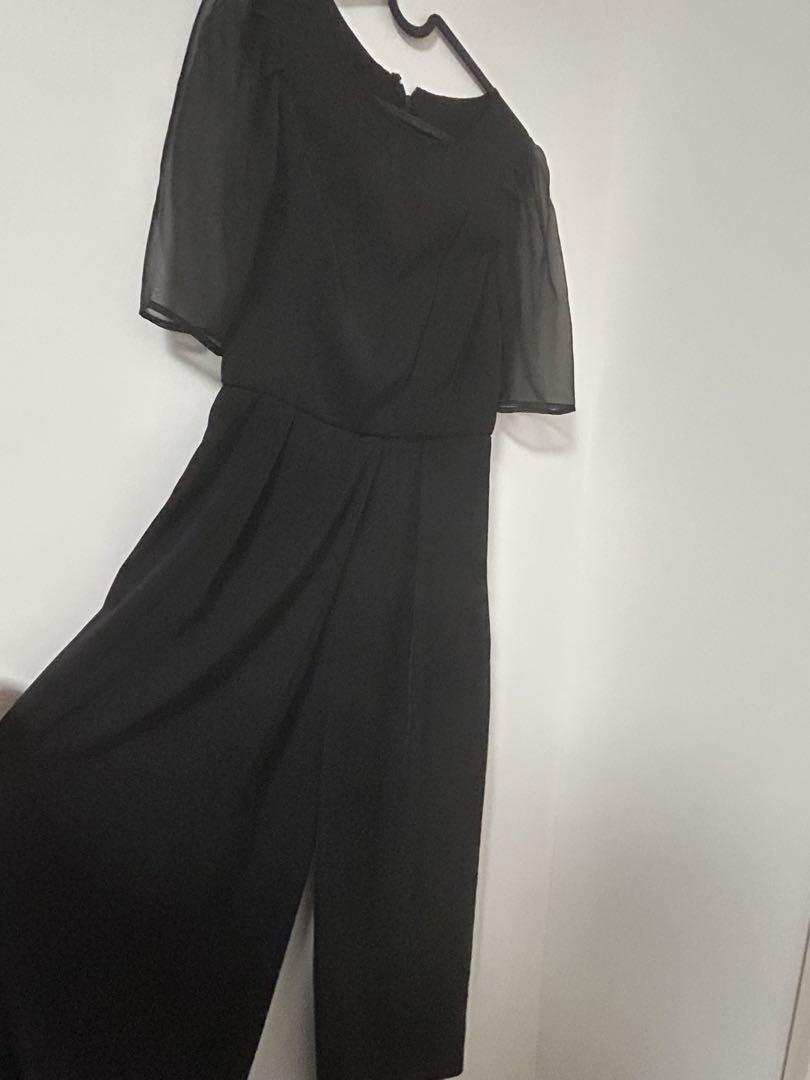 美品 a.r.azalearose アシンメトリースリーブサロペット