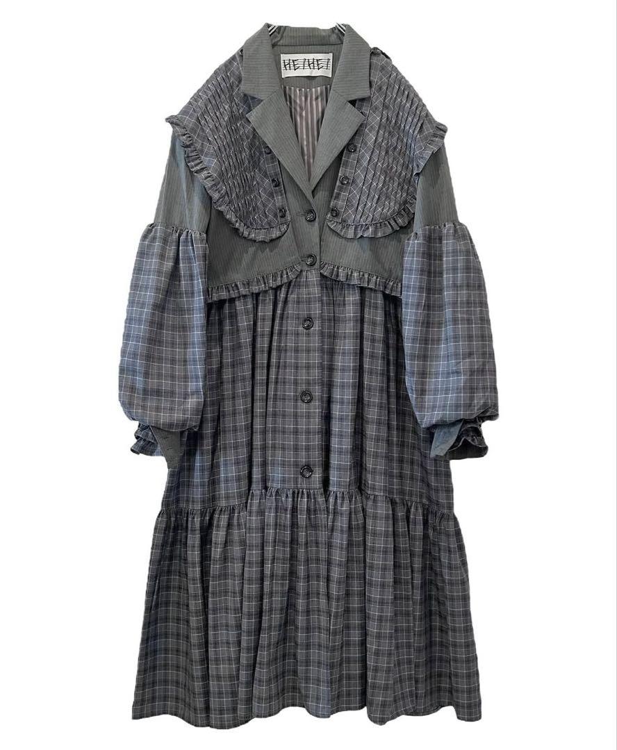 HEIHEI ヨークドッキングスーツワンピース GRAY HEIHEI ヨークドッキングスーツワンピース GRAY - メルカリ