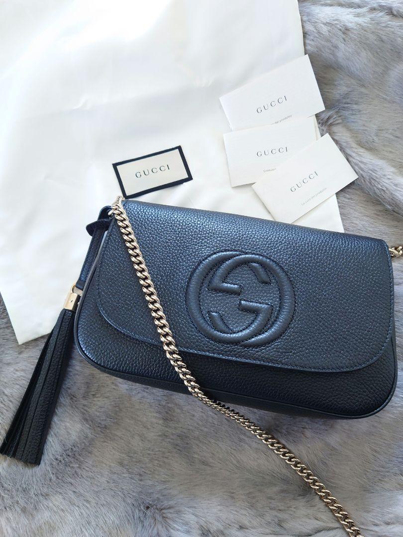 【未使用品】【極美品】【GUCCI】ソーホーショルダーバッグ