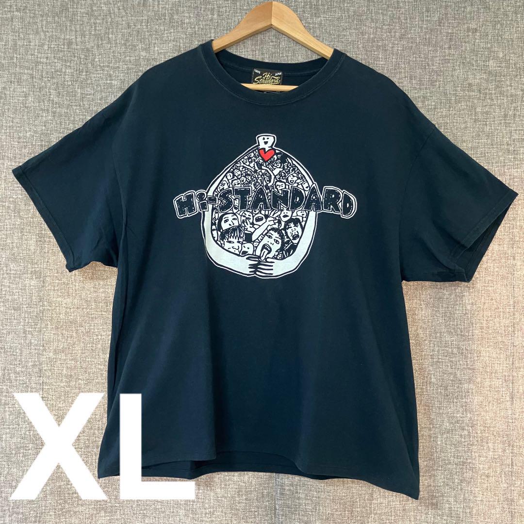 【正規品】 貴重サイズ】HI-STANDARD バンドTシャツ ブラック XLサイズ ミュージシャン
