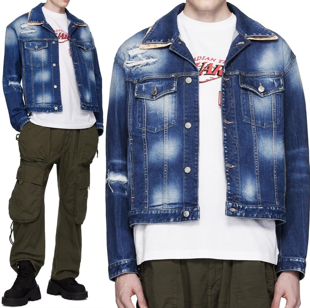 新品 14.7万 DSQUARED2 ディースクエアード デニムジャケット 54