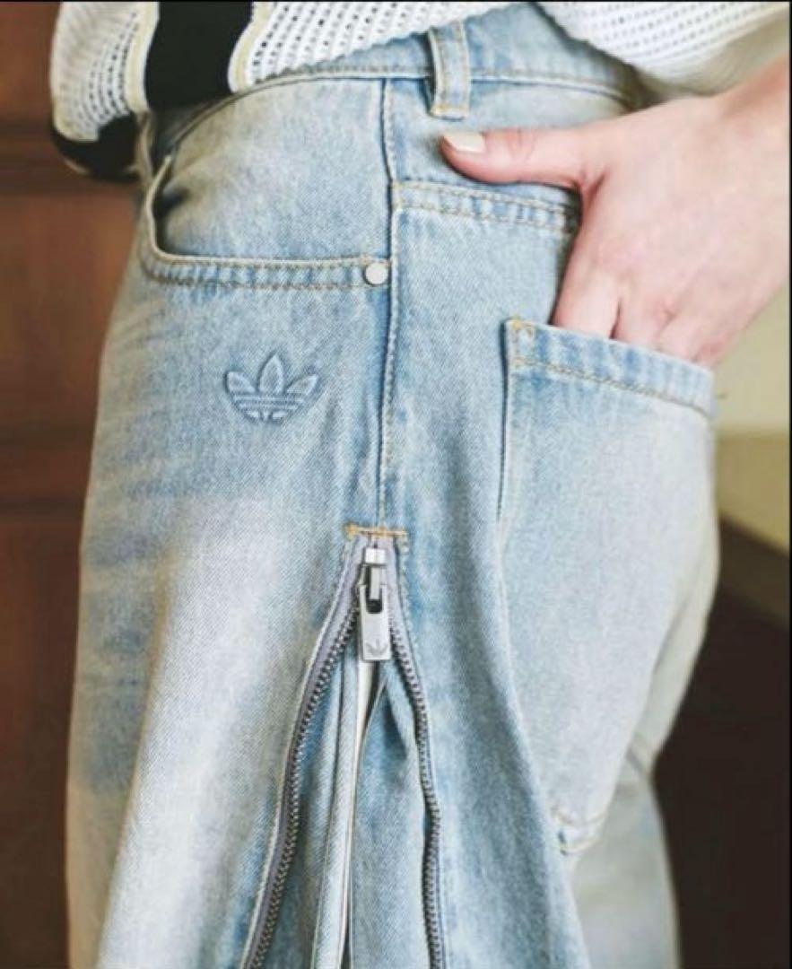 adidas アディレニウム ジップウォッシュド デニム サイズ29