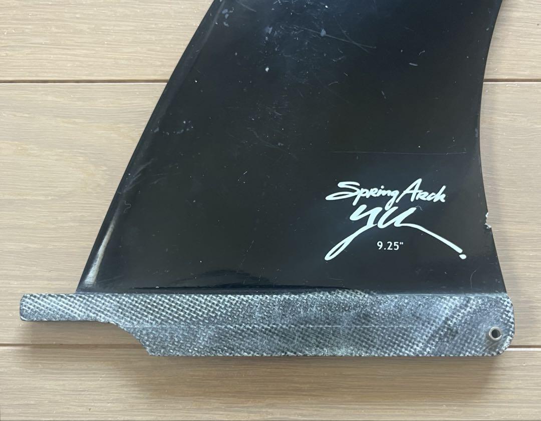 中古 YU センターフィン Spring Arch 9.25 黒 ロングボード