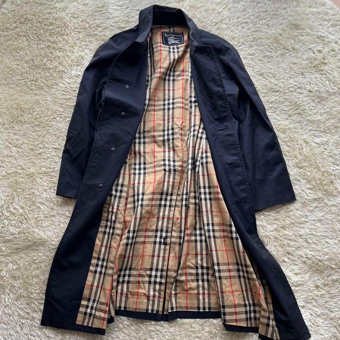 美品◇バーバリーブルーレーベル リバーシブル中綿ベスト ノバ