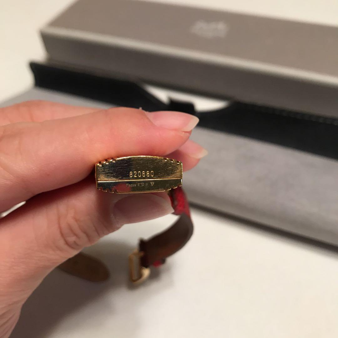 エルメス ケリーウォッチ 赤xゴールド 電池交換済