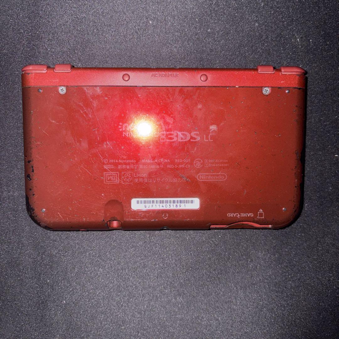 NewNintendo3DSLL メタリックレッド傷や汚れあり