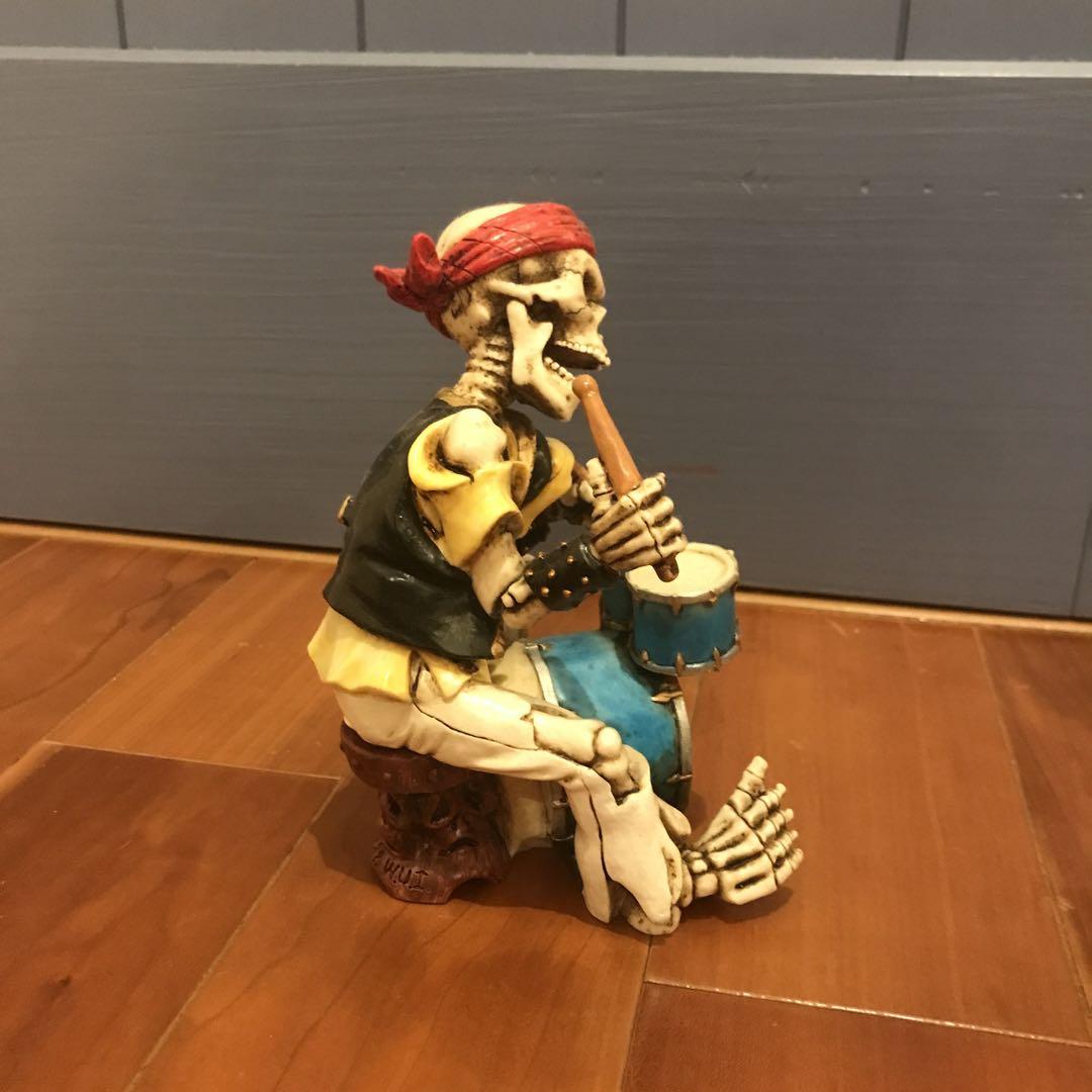 スカル ガイコツ ドクロ 陶器 バンド ドラム JAZZ