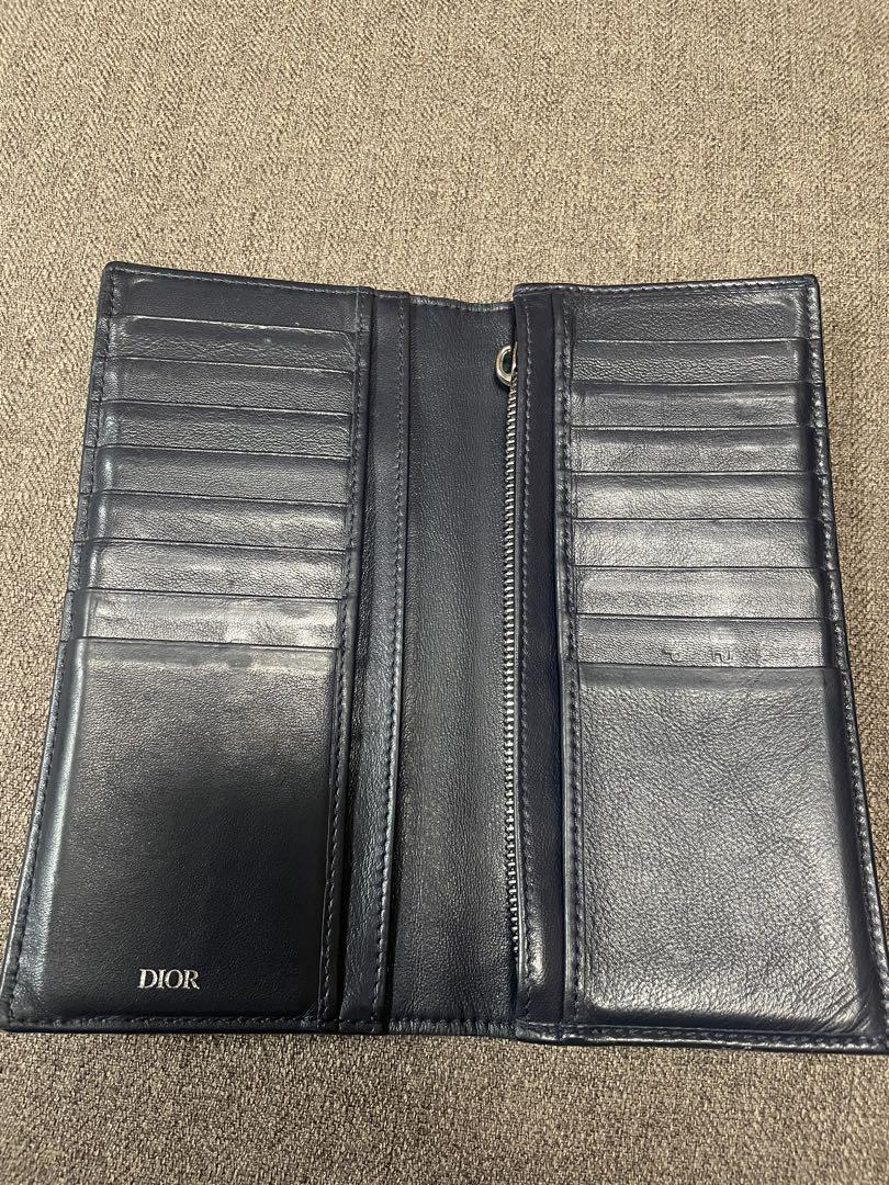 Dior ネイビー レザー 長財布