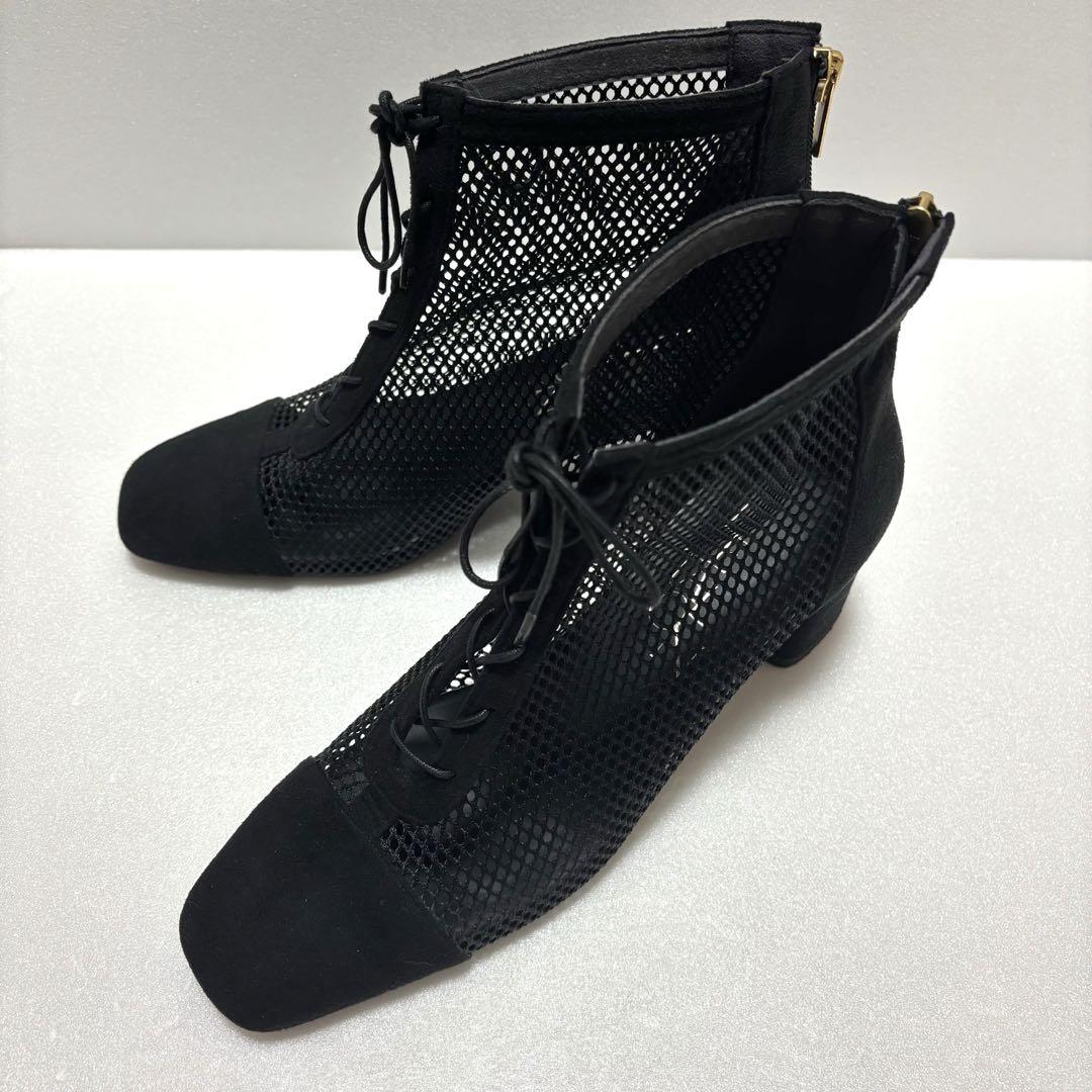 【美品✨】LE TALON ルタロン ブラック レースアップ メッシュ 36