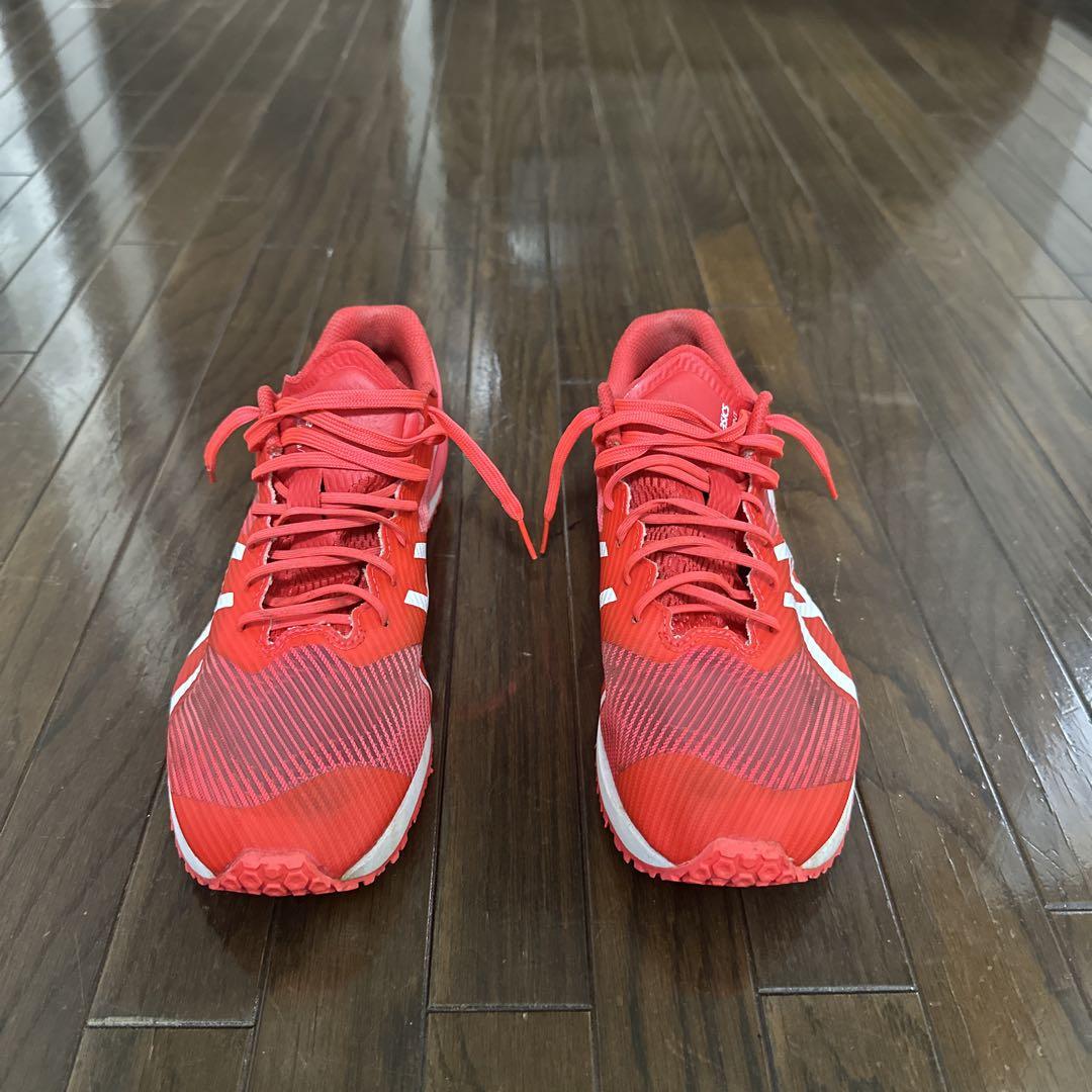 ASICS ウィンドスプリント 陸上シューズ レッド 27cm