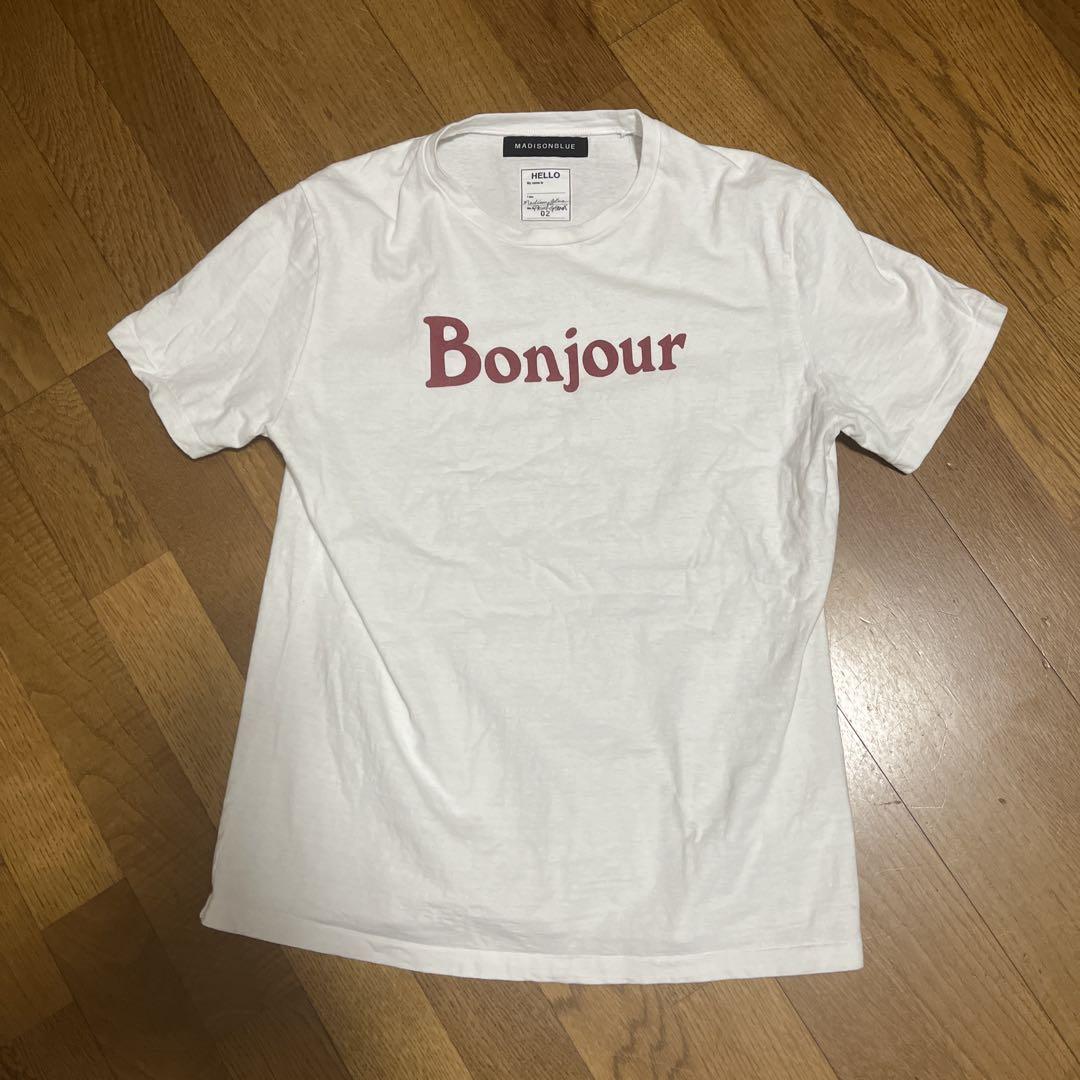 MADISONBLUE Bonjour Tシャツ　ボンジュール