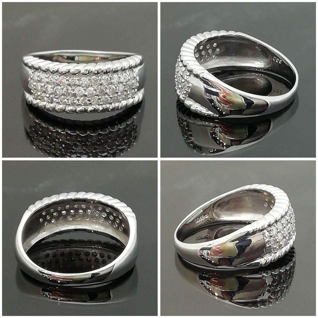 Pt900✨ダイヤ0.55ct✨size16.5号✨キラキラパヴェリング✨綺麗✨