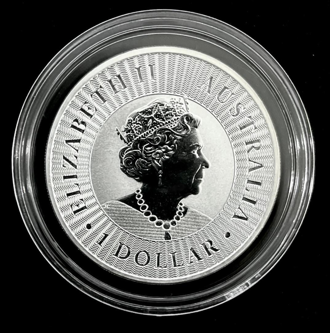 2021年 オーストラリアンカンガルー銀貨 1ドル １オンス クリアケース付 2021年 オーストラリアンカンガルー銀貨 1ドル 1オンス クリア