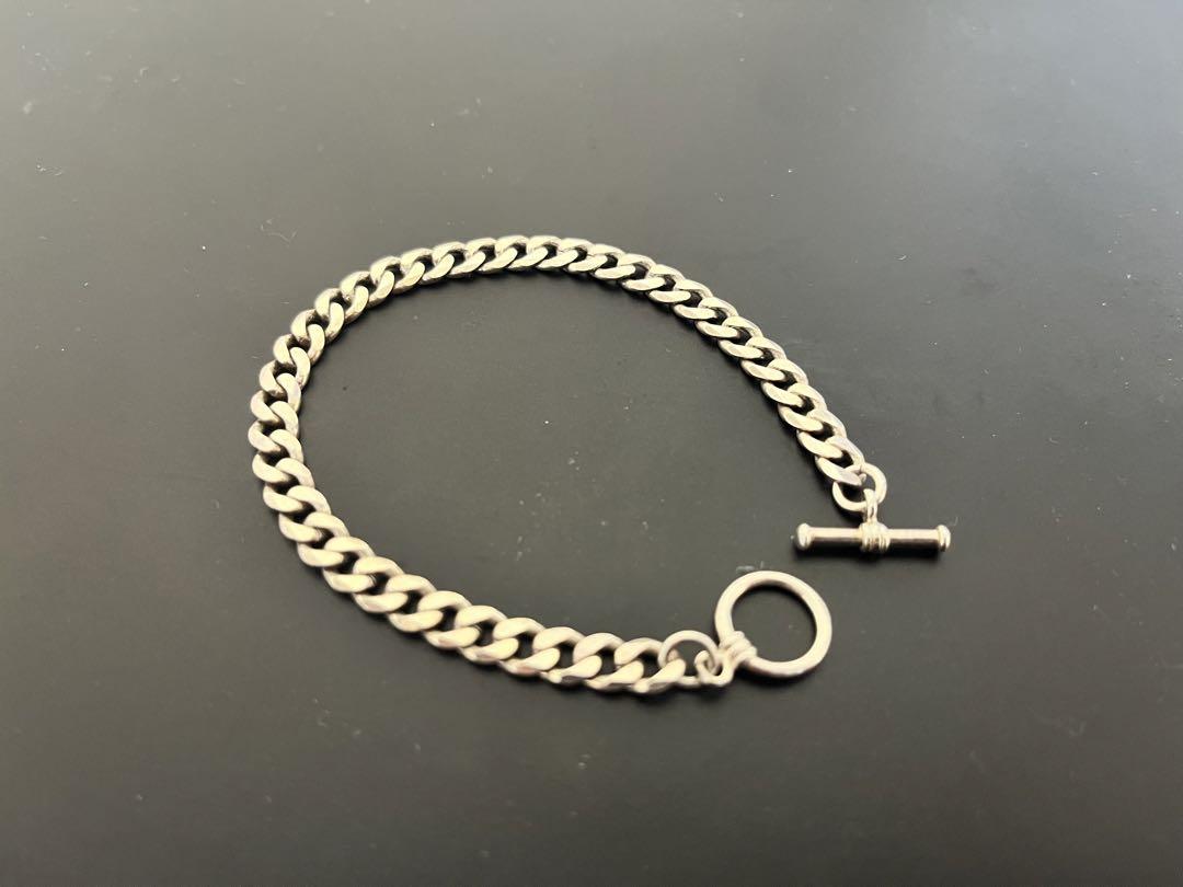 BEAMS ビームス　カーブ チェーン ブレスレット SILVER925