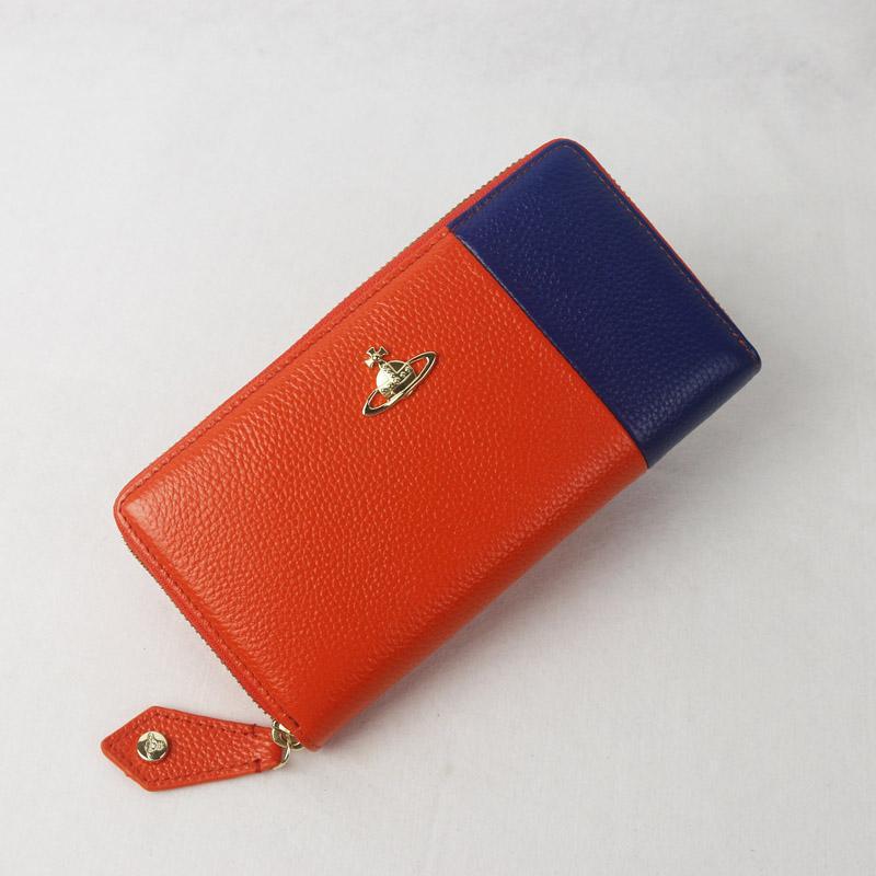 Vivienne Westwood ☆レディース 長財布 ☆オレンジレッド・箱付