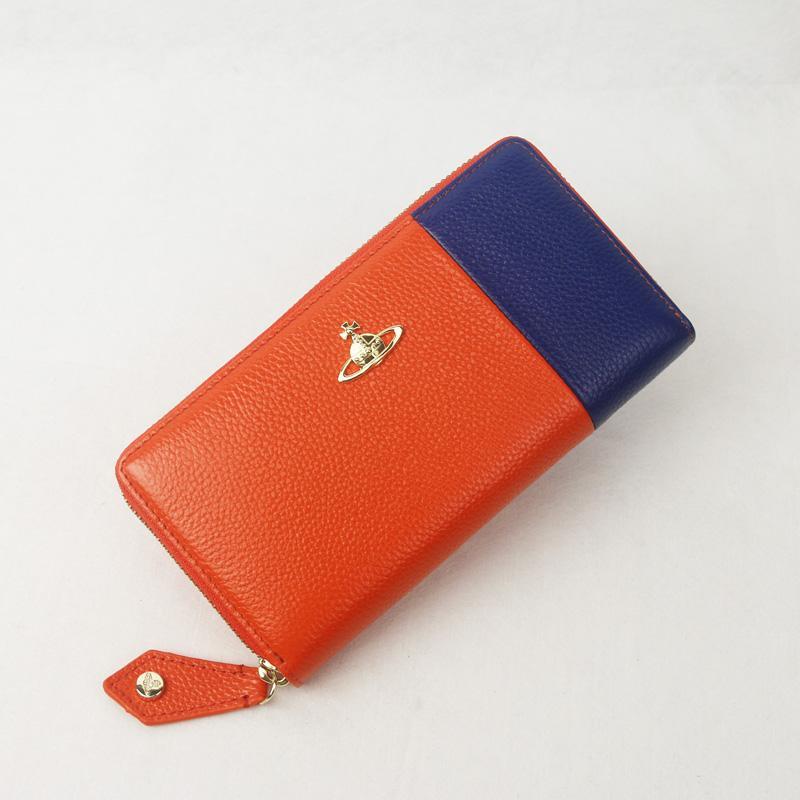 Vivienne Westwood ☆レディース 長財布 ☆オレンジレッド・箱付
