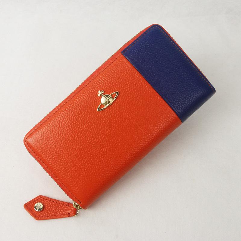 Vivienne Westwood ☆レディース 長財布 ☆オレンジレッド・箱付
