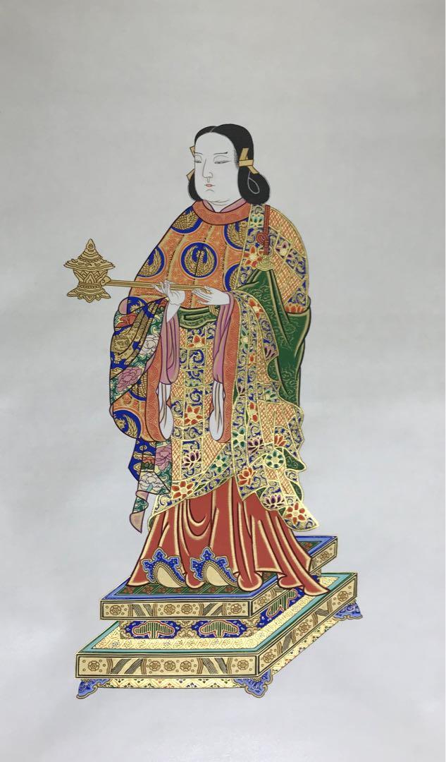 新品特注品‼️浄土真宗大谷派『聖徳太子・七高僧』本金襴表装 新品特注品‼️浄土真宗大谷派『聖徳太子・七高僧』本金襴表装