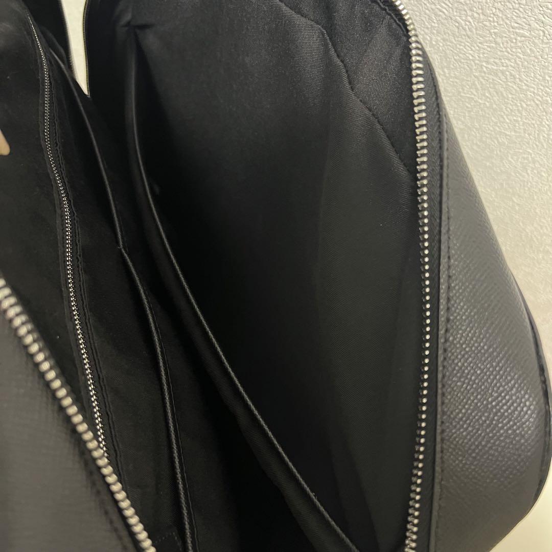 中古品 SHIPS ビジネスバッグ 黒 メンズ