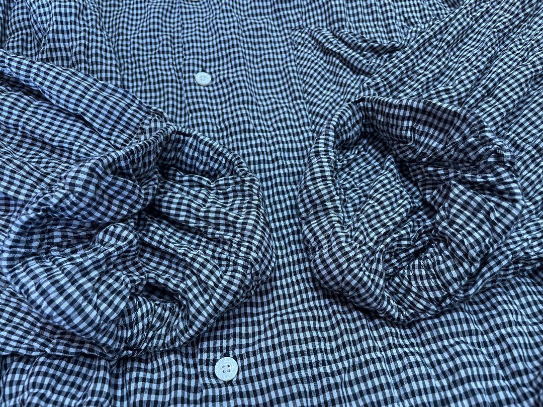 美品TIGHTBOOTHタイトブース GINGHAM ROLL UP SHIRT