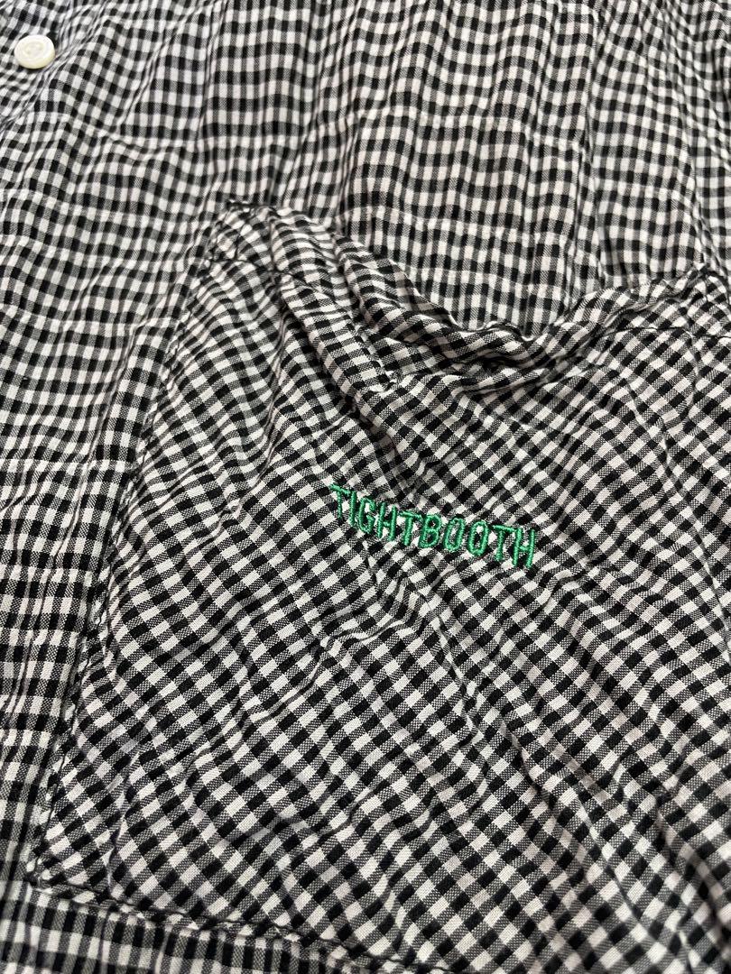美品TIGHTBOOTHタイトブース GINGHAM ROLL UP SHIRT