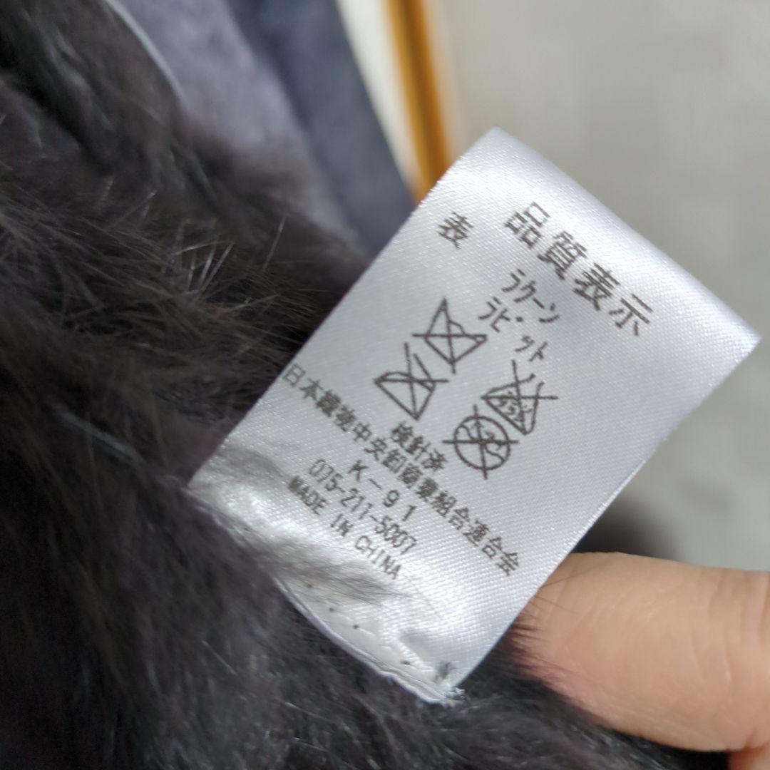 リアルファー コート フード付 ラビット ラクーン 毛皮 M~L リアルファー コート フード付 ラビット ラクーン 毛皮 M~L