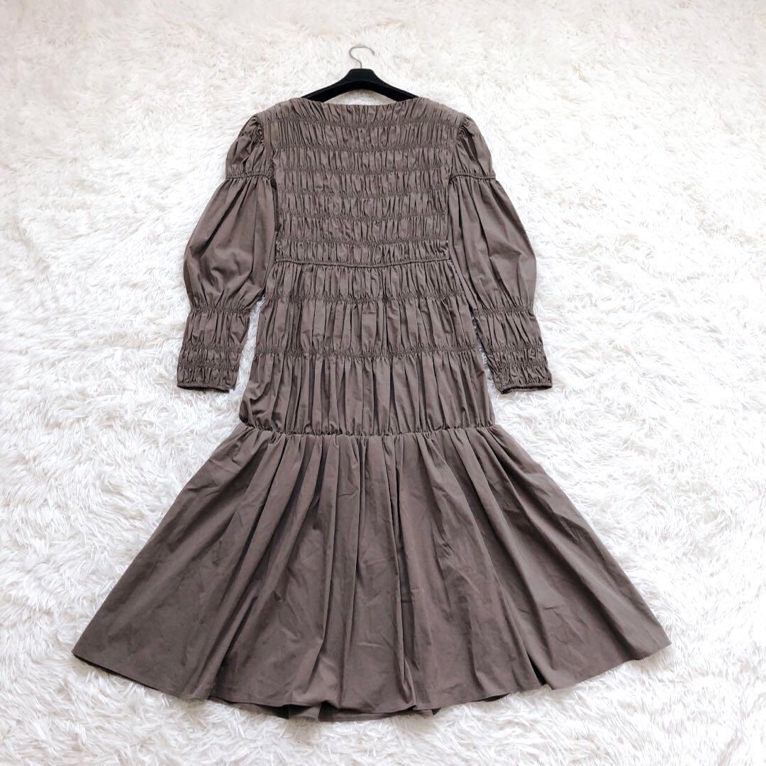 ✨高級感♡希少✨アキラナカ シャーリングロングワンピース 美シルエット 上品 ✨高級感♡希少✨アキラナカ シャーリングロングワンピース 美シルエット 上品