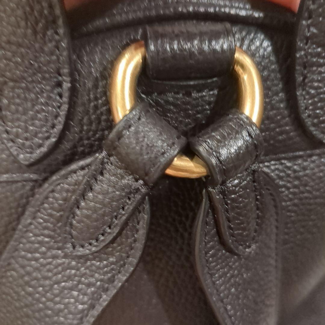 COACH　リュック　ブラック　こぶり　小さめ　革　レザー