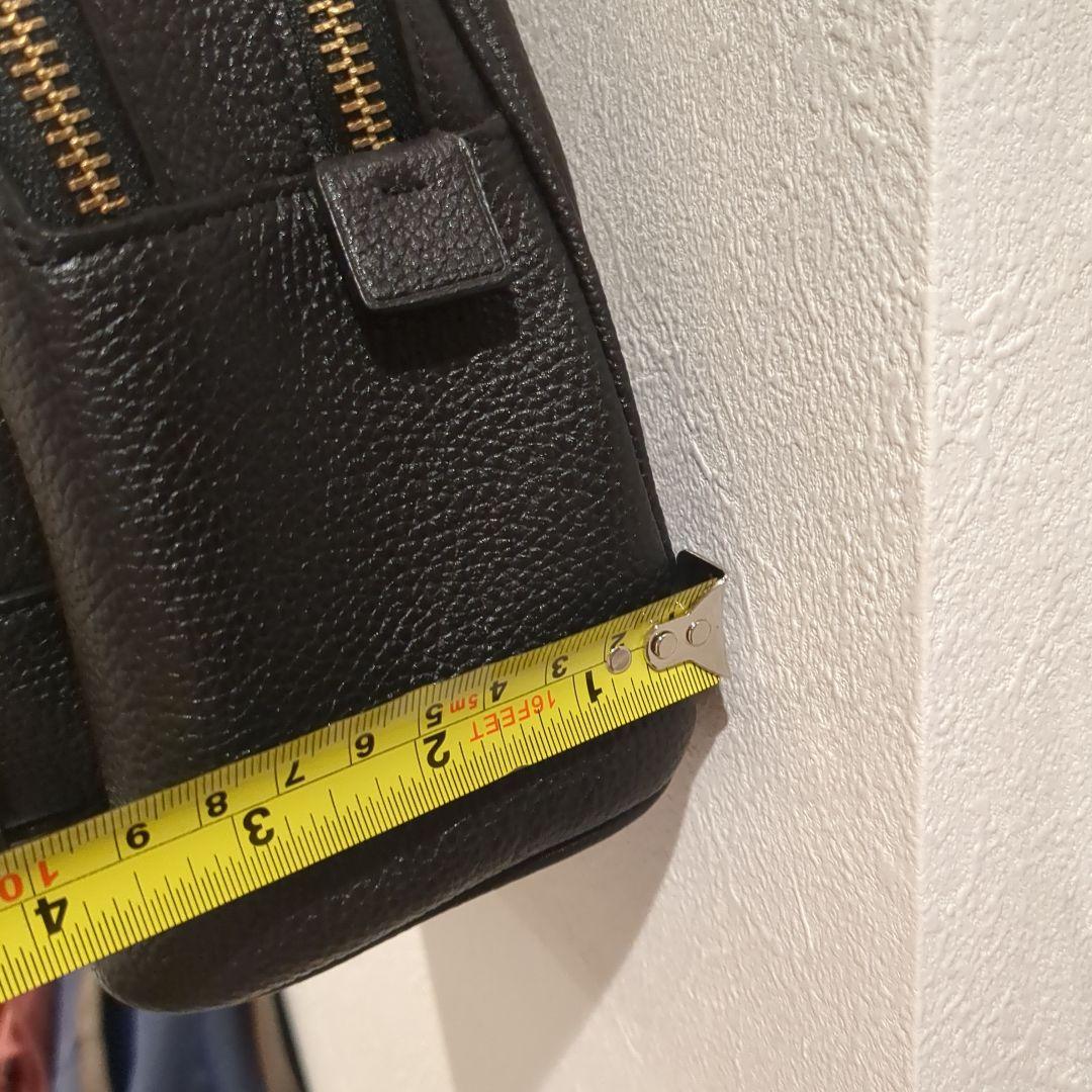 COACH　リュック　ブラック　こぶり　小さめ　革　レザー